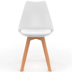 Chaises scandinaves mix color vertes, grises et blanches