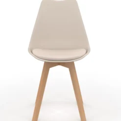 Chaises scandinaves terracotta et beige