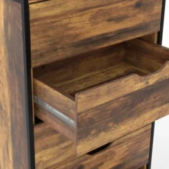Chiffonnier design industriel 5 tiroirs