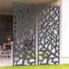 Claustra extérieur métal gris design