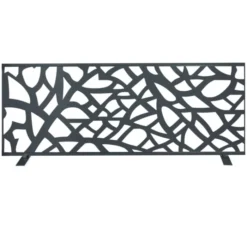 Claustra extérieur métal gris design