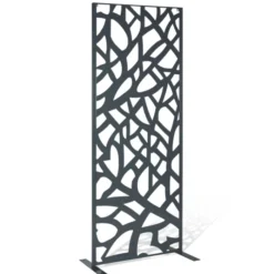 Claustra extérieur métal gris design