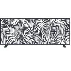 Claustra extérieur métal gris motif palmier