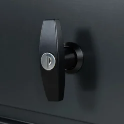 Coffre de rangement extérieur étanche en métal gris 350 L