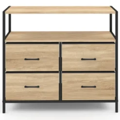 Commode industrielle 4 tiroirs en tissu
