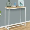 Console industrielle bois et métal blanc