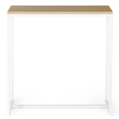 Console industrielle bois et métal blanc
