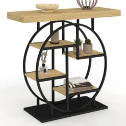 Console étagère design industriel