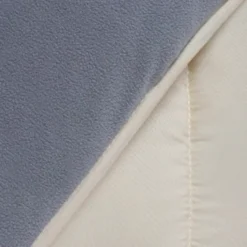 Couette polaire biface 140x200 gris et crème