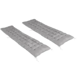 Coussin bain de soleil transat gris 180 cm