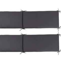 Coussins transat gris 190 cm
