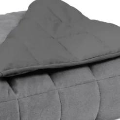 Couverture lestée 7kg 150x200 cm gris clair et gris foncé