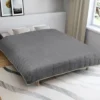 Couverture lestée 7kg 150x200 cm gris et crème