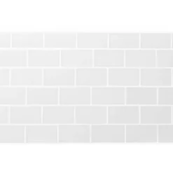Crédence adhésive murale effet carrelage blanc