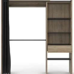 Dressing extensible bois et noir