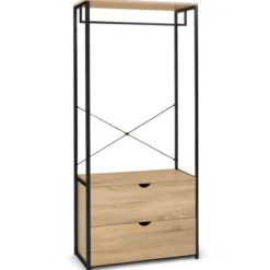 Dressing industriel 2 tiroirs 80 cm