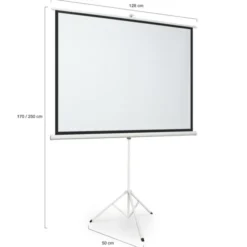 Ecran de projection 84 pouces avec support trépied hauteur réglable