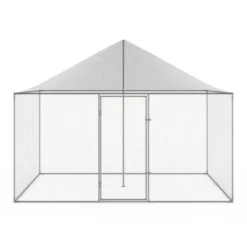Enclos poulailler en acier galvanisé 6 m² 3x2 m volière extérieure