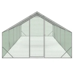 Enclos poulailler 30 m² parc grillagé en acier galvanisé