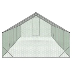 Enclos poulailler 30 m² parc grillagé en acier galvanisé