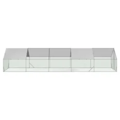 Enclos poulailler 30 m² parc grillagé en acier galvanisé