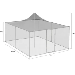 Enclos poulailler 3 x 4 m de 12 m2 en acier galvanisé
