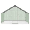 Enclos poules 6 m2 parc grillagé 3x2m acier galvanisé