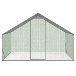 Enclos poules 6 m2 parc grillagé 3x2m acier galvanisé