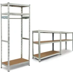 Etagère charge lourde 8 plateaux avec vestiaire