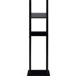 Etagère de rangement pour bois de chauffage en acier noir