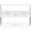 Etagère sous pente 4 cases 160 x 50 x 110/70 cm blanc