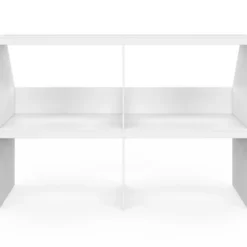 Etagère sous pente 4 cases 160 x 50 x 110/70 cm blanc