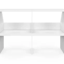 Etagère sous pente 4 cases 160 x 50 x 110/70 cm blanc