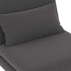 Fauteuil convertible en lit 1 place gris anthracite