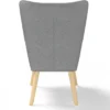 Fauteuil design scandinave gris clair