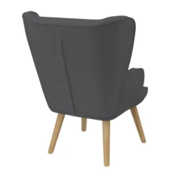 Fauteuil scandinave confortable gris