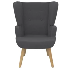 Fauteuil scandinave confortable gris