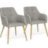 Fauteuils scandinaves gris