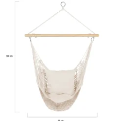 Fauteuil suspendu macramé