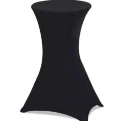Housses noires pour table haute de réception