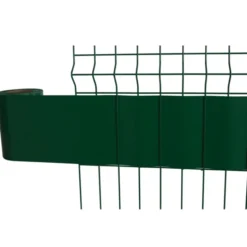 Lamelles occultantes PVC vert 35m pour grillage rigide