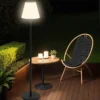 Lampadaire solaire extérieur LED multicolore