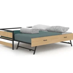Lit banquette convertible 2 places industriel