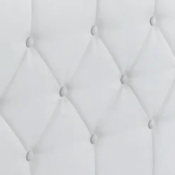 Lit coffre blanc 140x190 cm