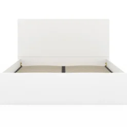 Lit coffre double 140x190 cm coloris blanc