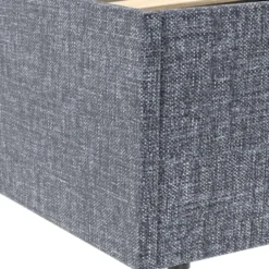 Lit coffre 140x190 cm gris anthracite