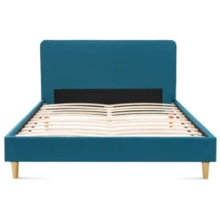 Lit double scandinave bleu canard