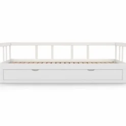 Lit gigogne transformable en lit 2 places blanc