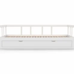 Lit gigogne transformable en lit 2 places blanc
