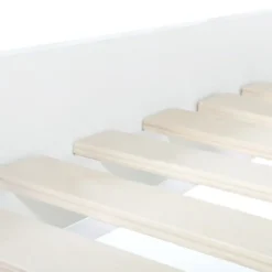 Lit style scandinave 90x190 cm blanc